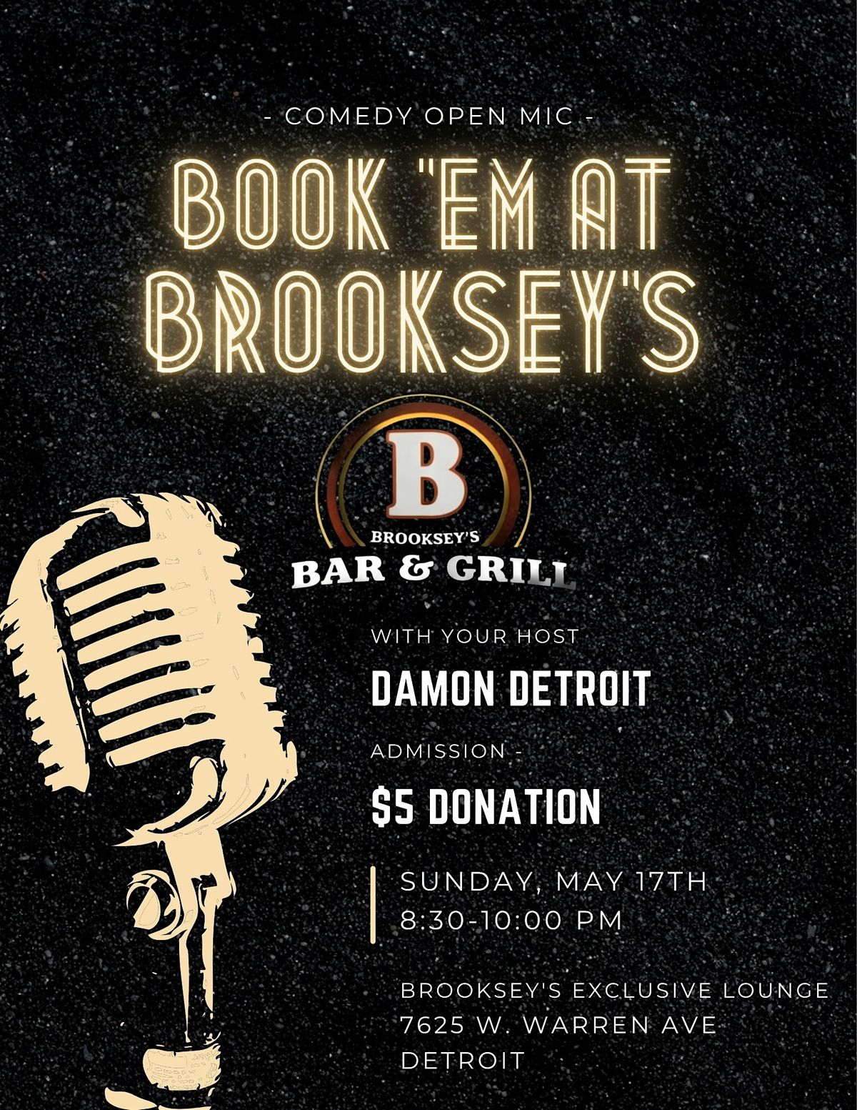 BOOK'EM AT BROOKSEY'S