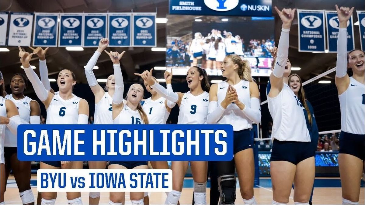 Iowa State Cyclones at BYU Cougars Womens Volleyball at Smith Fieldhouse