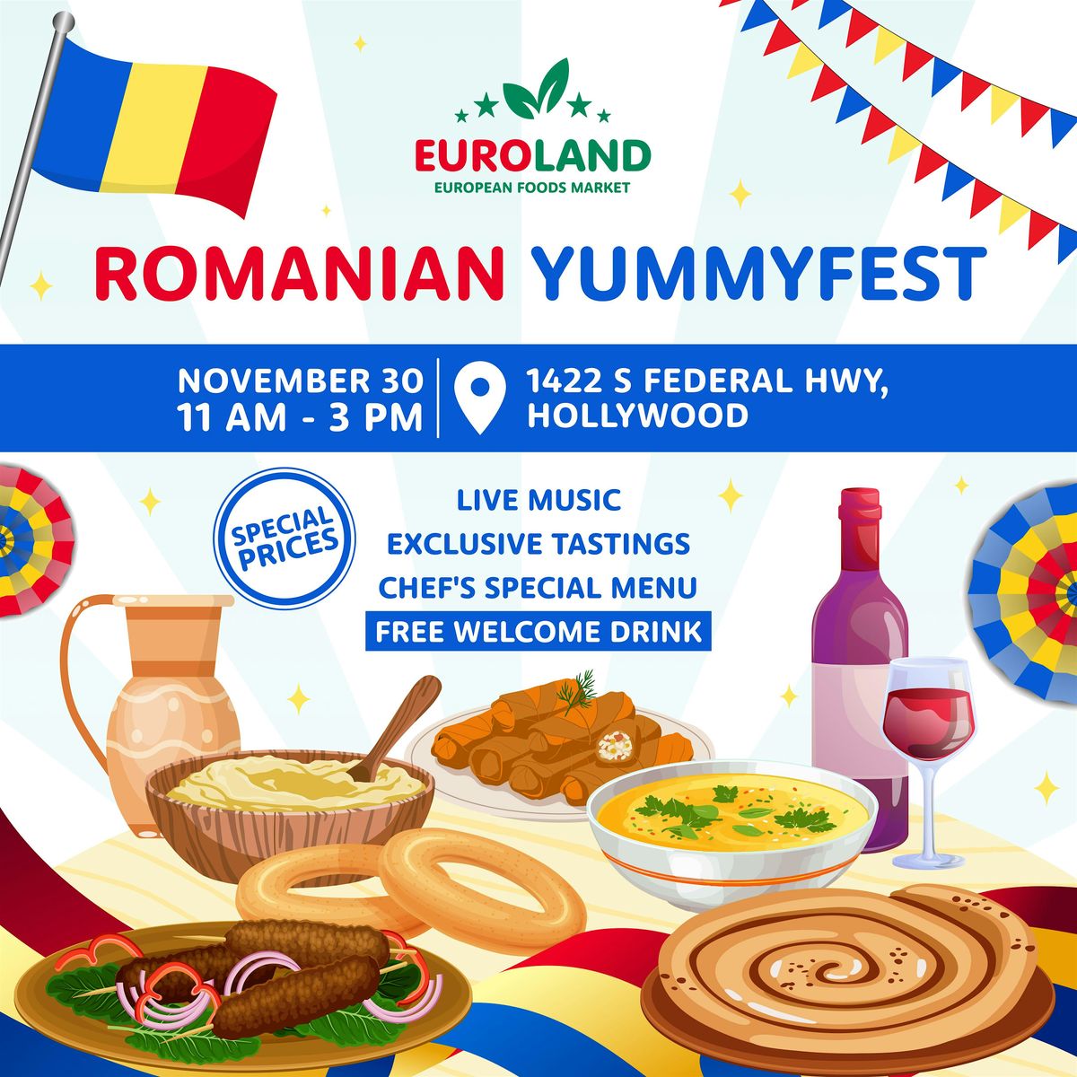 Euroland Romanian YummyFest in HOLLYWOOD