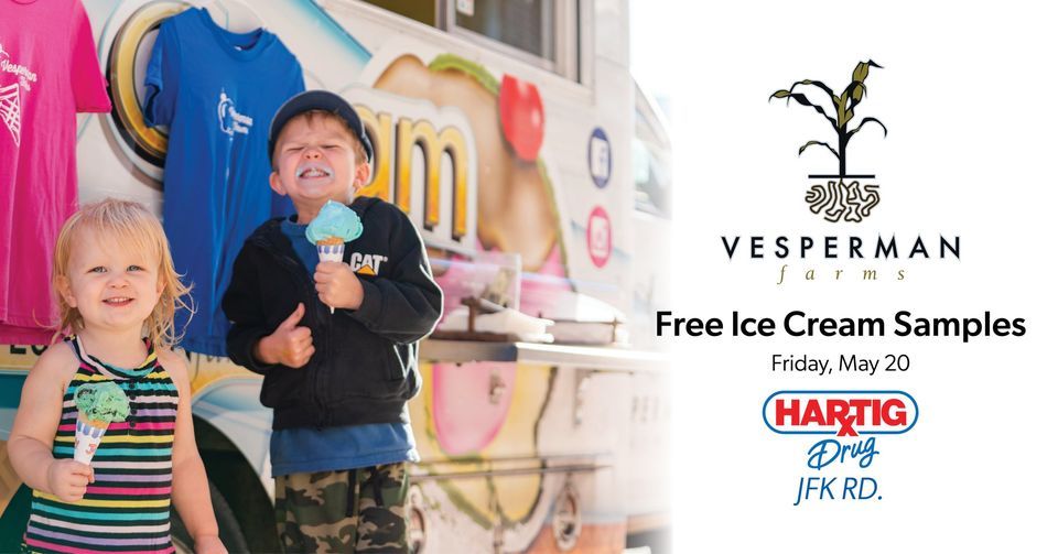 FREE Vesperman Ice Cream Samples JFK Hartig Drug (2255 JFK Rd