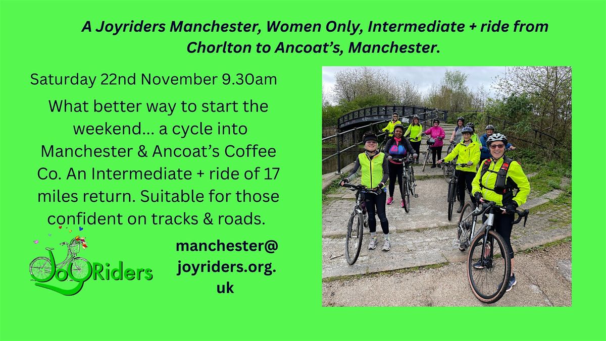 An Intermediate Plus Ride from Chorlton Water Park to Ancoat's, Manchester.