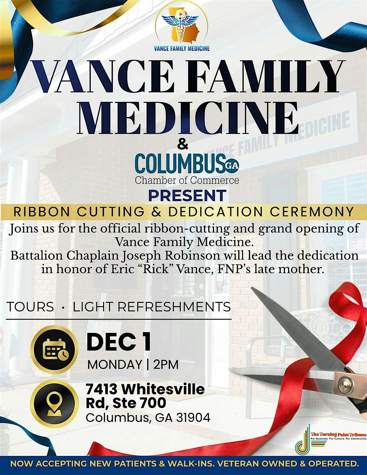 Ribbon Cutting: Vance Family Medicine with the Greater Columbus Chamber