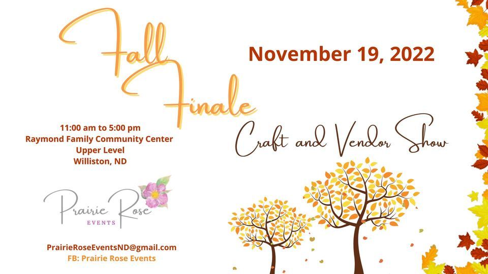November 19th Vendor and Craft Show with Prairie Rose Events Raymond