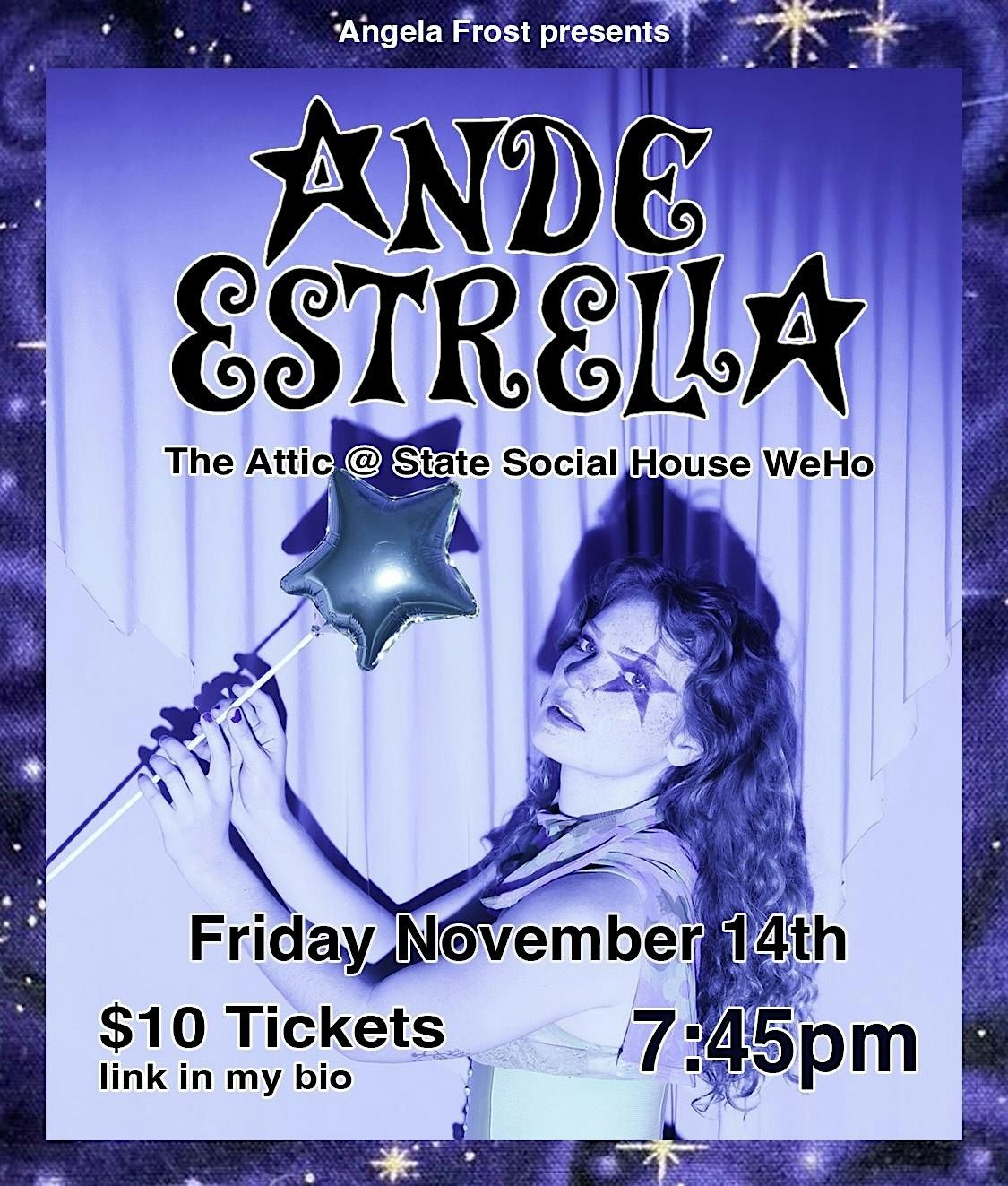 Ande Estrella LIVE at State Social House in The Attic
