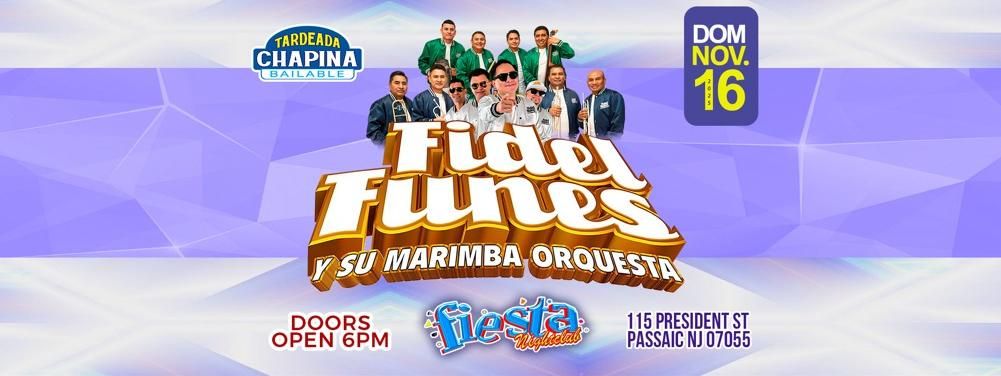 FIDEL FUNES Y SU MARIMBA ORQUESTA EN PASSAIC
