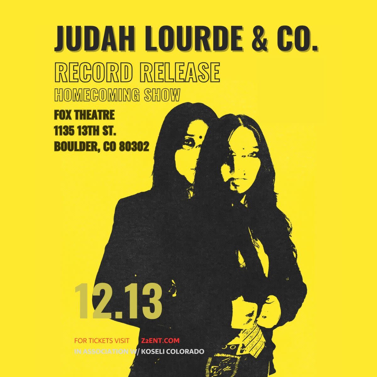 Judah Lourde at Fox Theatre Boulder