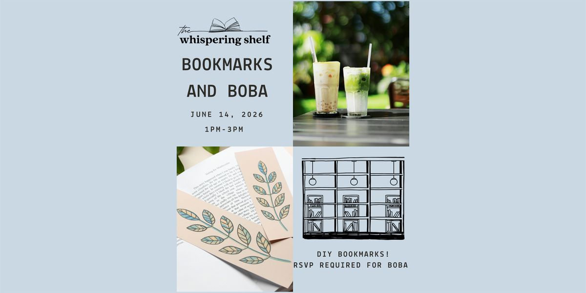 JUNE Bookmarks and Boba
