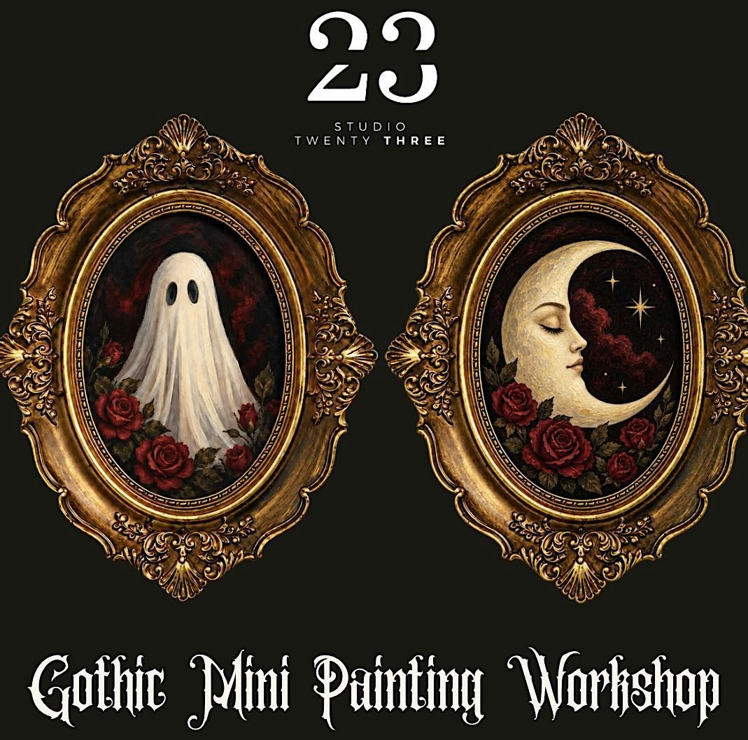 Gothic Mini Painting Workshop: Halloween Night at art studio 23, newry ...