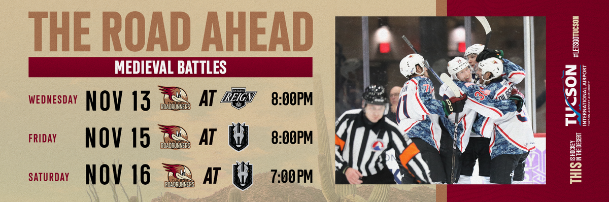 Tucson Roadrunners at Ontario Reign at Toyota Arena - CA