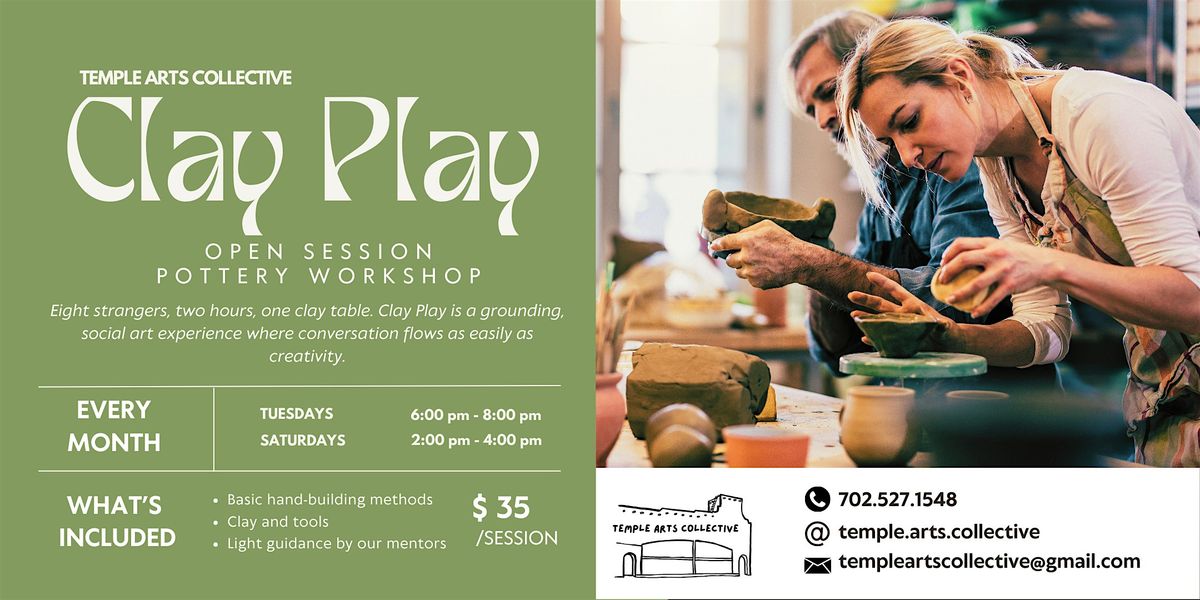 Clay Play Night:  A Social Hand-building Clay Workshop