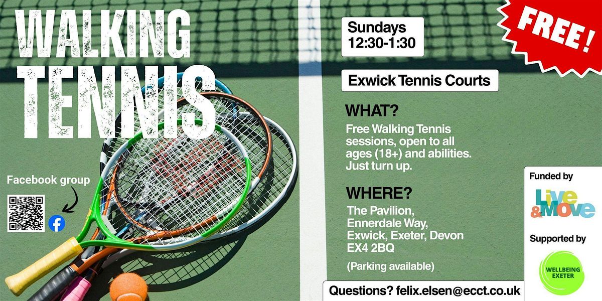 FREE Mixed Walking Tennis (Exwick)