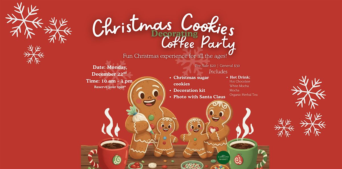 Christmas Cookies Decorating Coffee Party