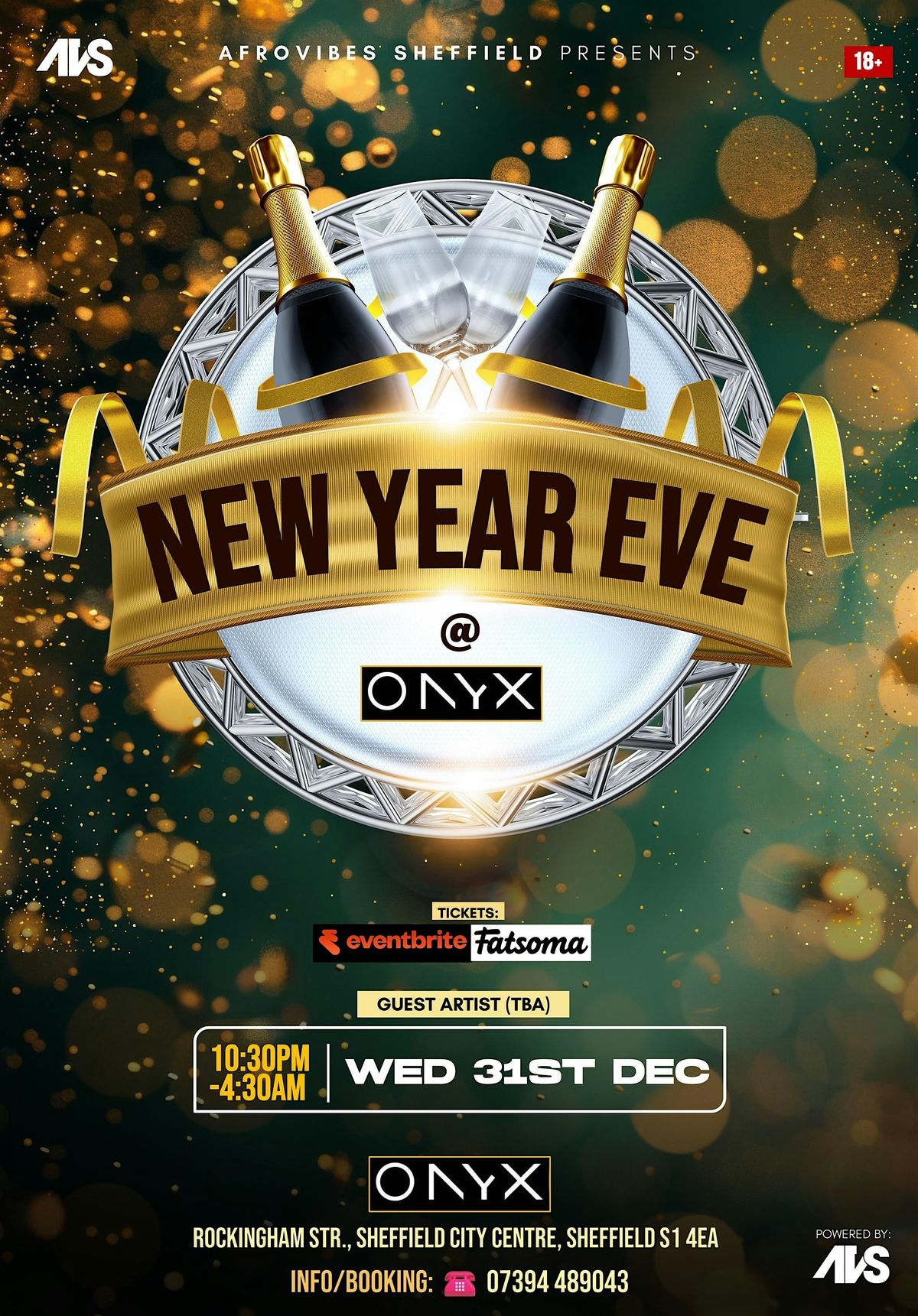 NEW YEAR EVE @ONYX - WED 31ST DECEMBER