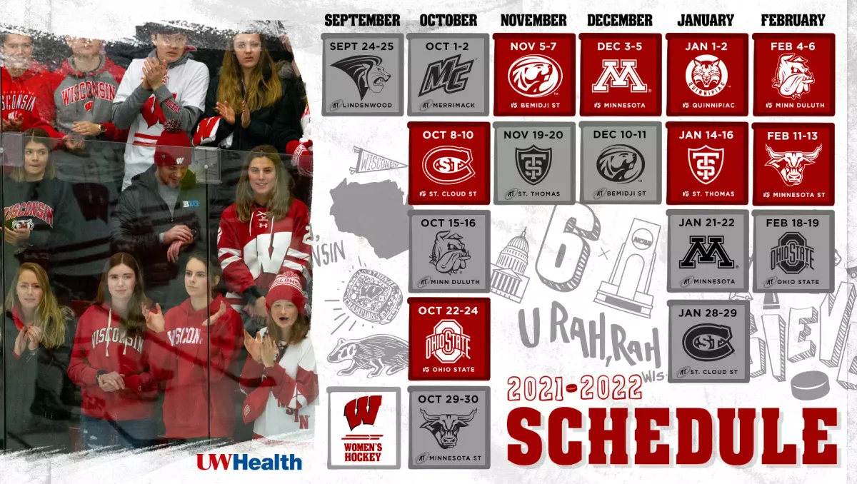 Wisconsin Badgers at Lindenwood Lions Mens Hockey