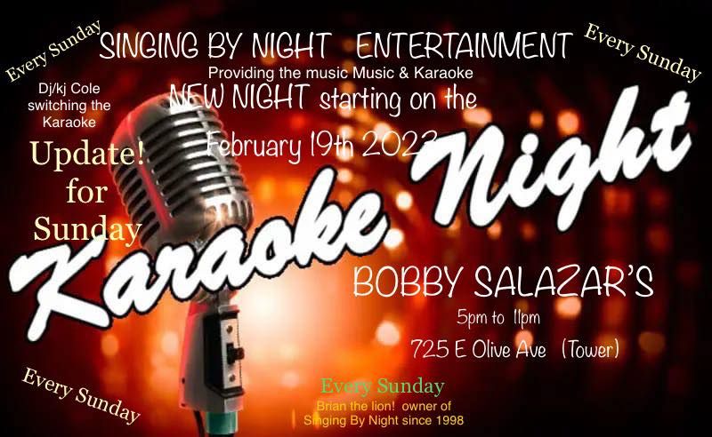 Karaoke time at Bobby Salazars! (tower) | Bobby Salazar’s in the Tower