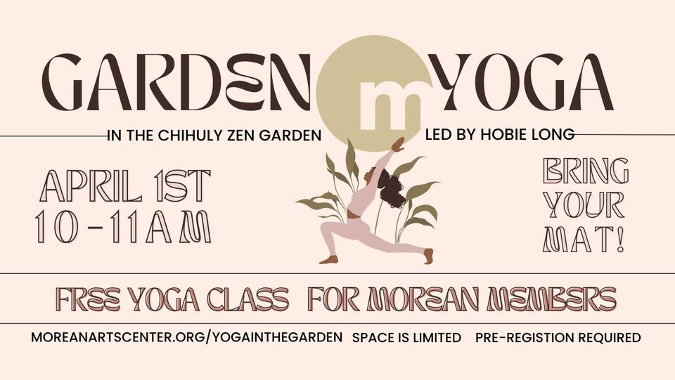 Garden Yoga in the Chihuly Zen Garden