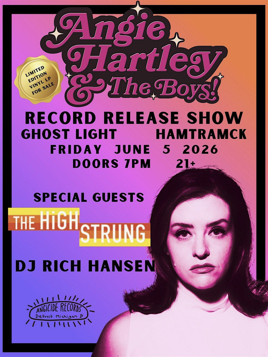 \u2728ANGIE HARTLEY & THE BOYS - RECORD RELEASE SHOW\u2728@ Ghost Light
