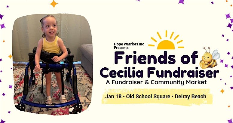 Friends of Cecilia \u2022 Free Delray Beach Family Fundraiser & Market (Jan 18)