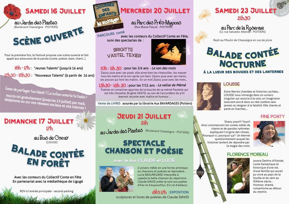Parcours cont\u00e9 pour les enfants - Festival Conte en F\u00eate