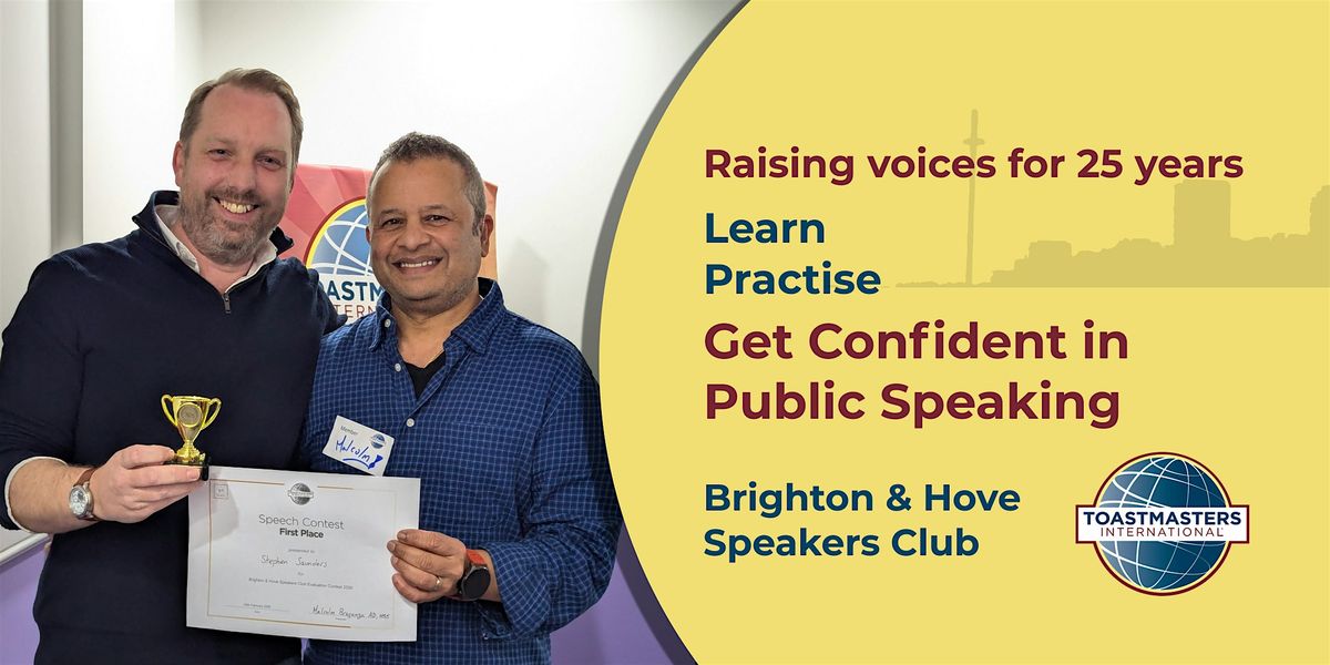 Brighton & Hove Speakers - Learn and Practise Public Speaking