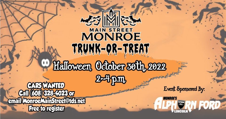 Trunk or Treat 2022 Main Street Monroe Historic District October 30