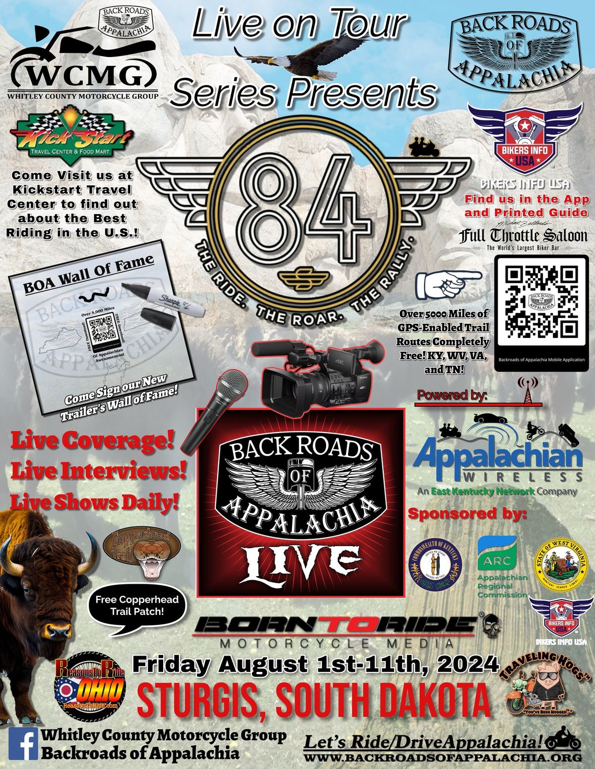 WCMG/Backroads Of Appalachia Live! 84th Annual Sturgis Motorcycle Rally ...