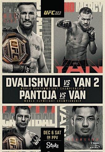 UFC 323 PPV Watch Party: Merab Dvalishvili vs Peter Yan 2