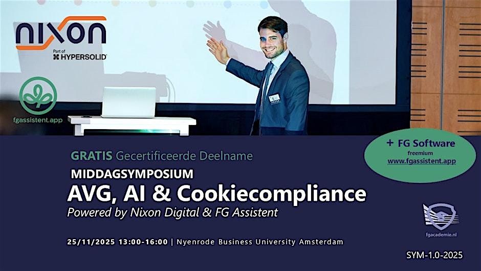 Middagsymposium: AVG, AI & Cookiecompliance