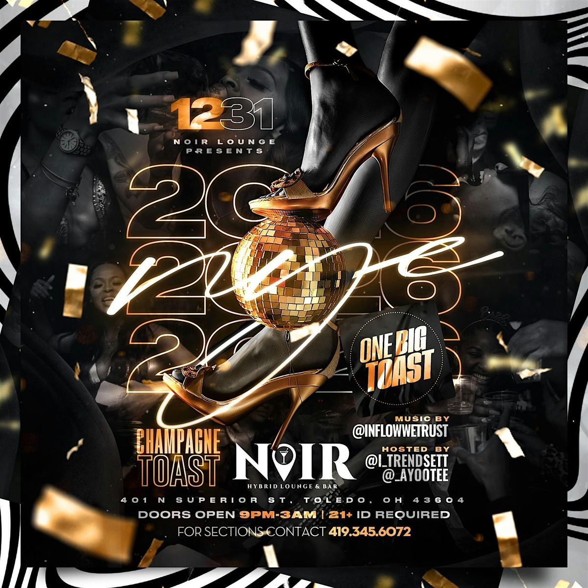 ONE BIG TOAST: NYE 2026 @ NOIR LOUNGE