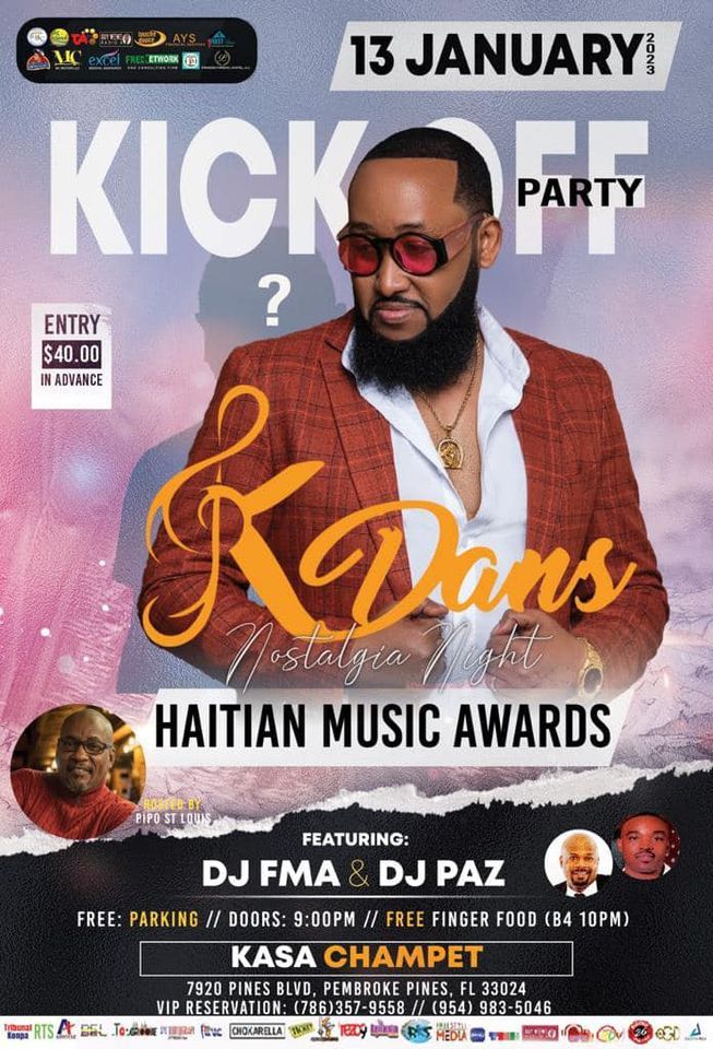 Prestigious Haitian Music Awards - Kick off party at Kasa Champet