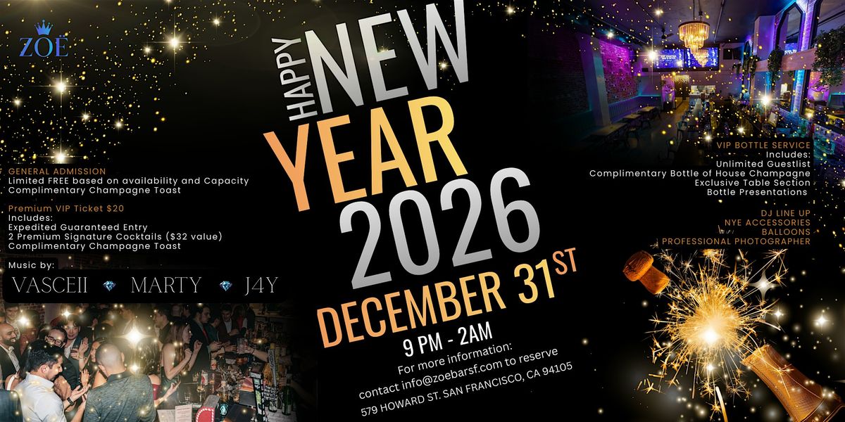 ZOE NY\u00cb 2026 \u2014 Special Event featuring VASCEII, MARTY, J4Y and more