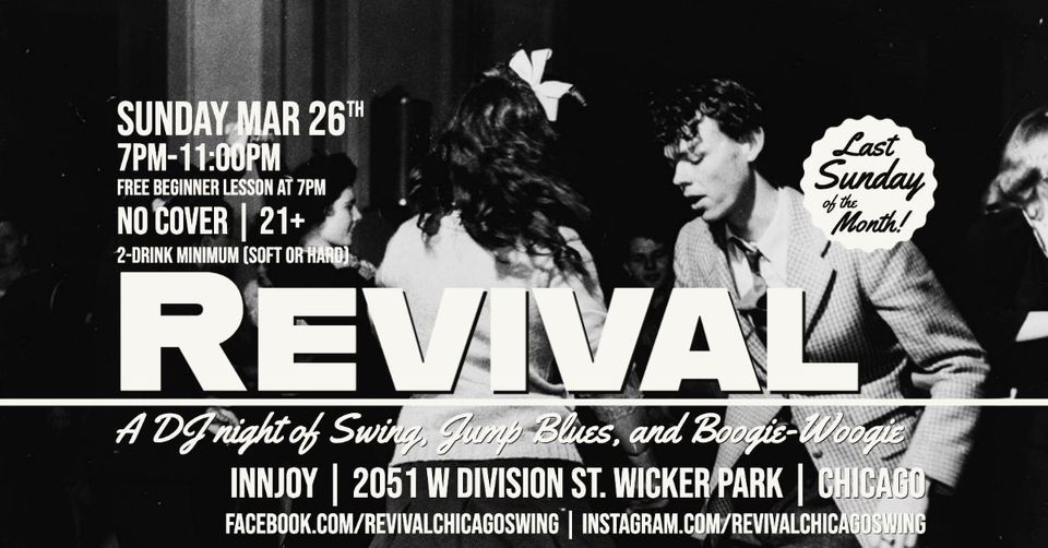 March REVIVAL - A DJ night of Swing, Jump Blues, and Boogie-Woogie ...