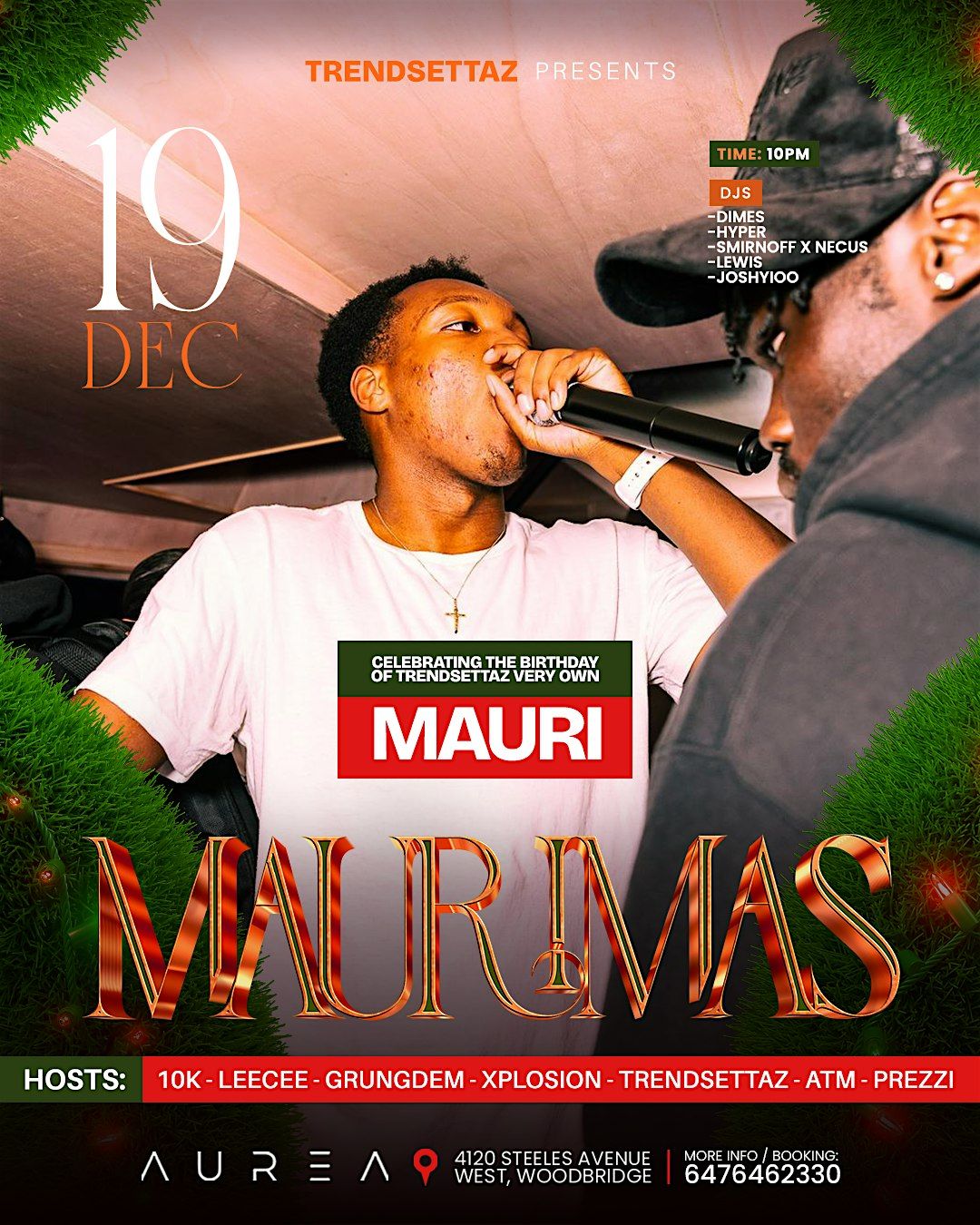 MAURIMAS, Friday December 19th, Aurea Lounge