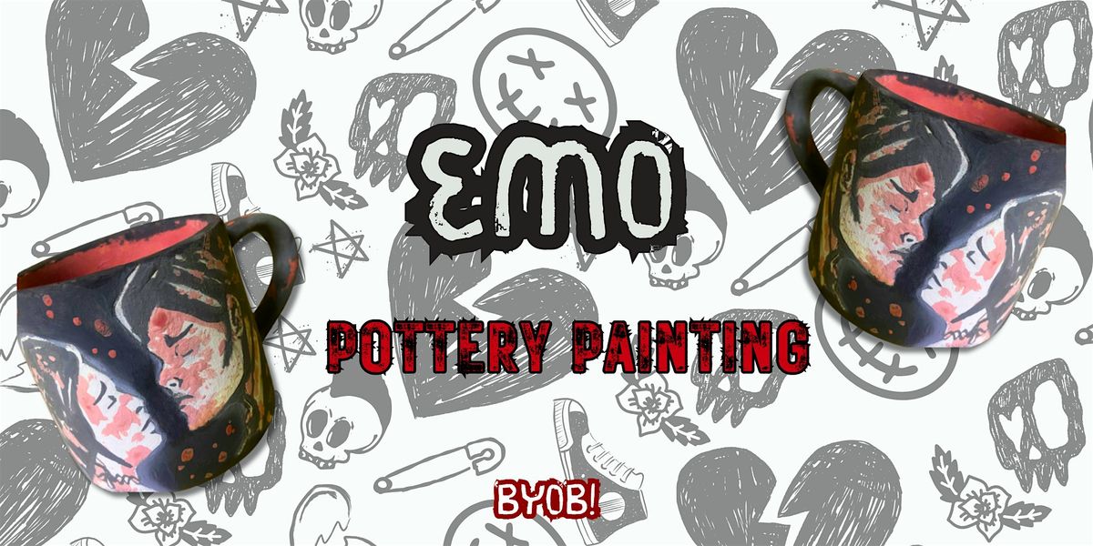 Emo Themed Pottery Painting Night