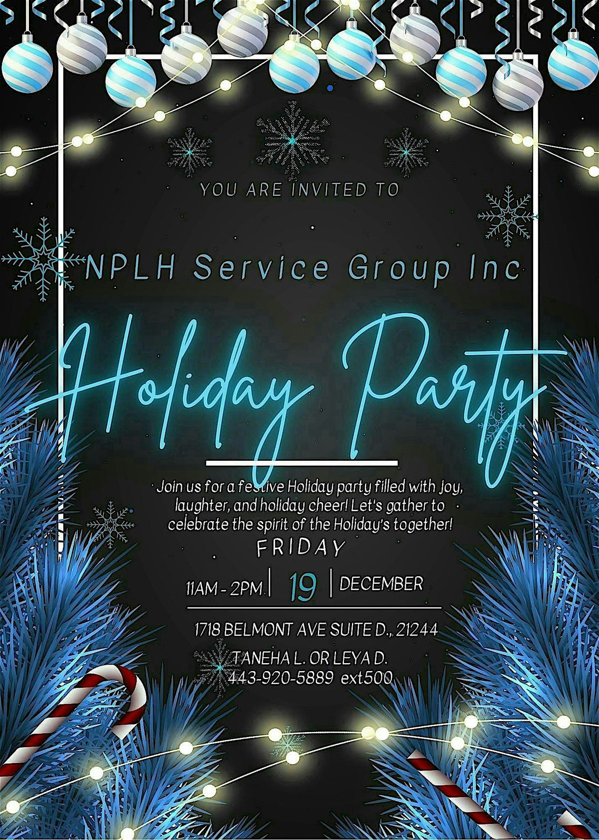 NPLH Service Group Annual Holiday Party!!!