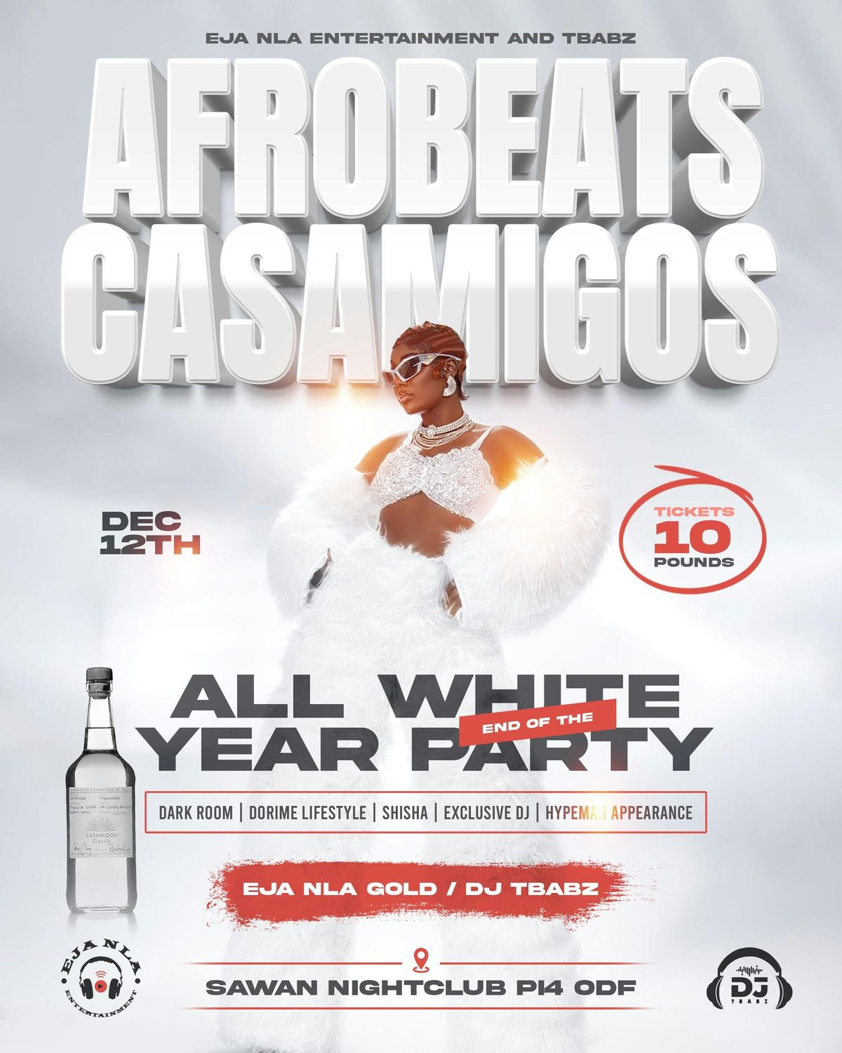 AFROBEATS CASAMIGOS ALL WHITE END OF THE YEAR PARTY