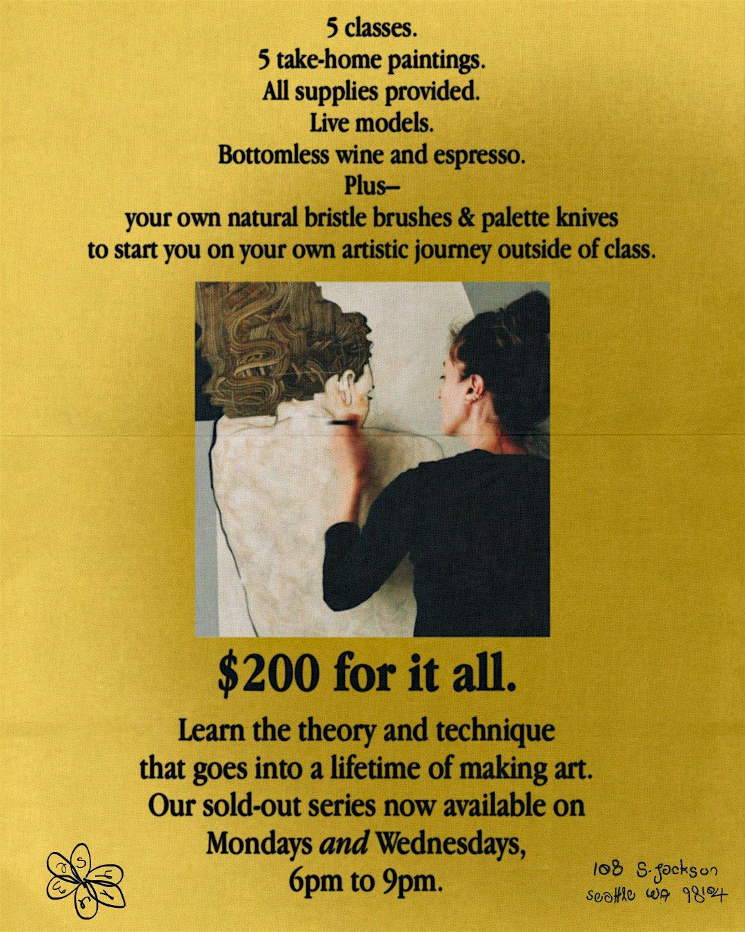 OIL PAINTING AND SIP w\/ BOTTOMLESS WINE (5 PART SERIES) - (AGE 21+)