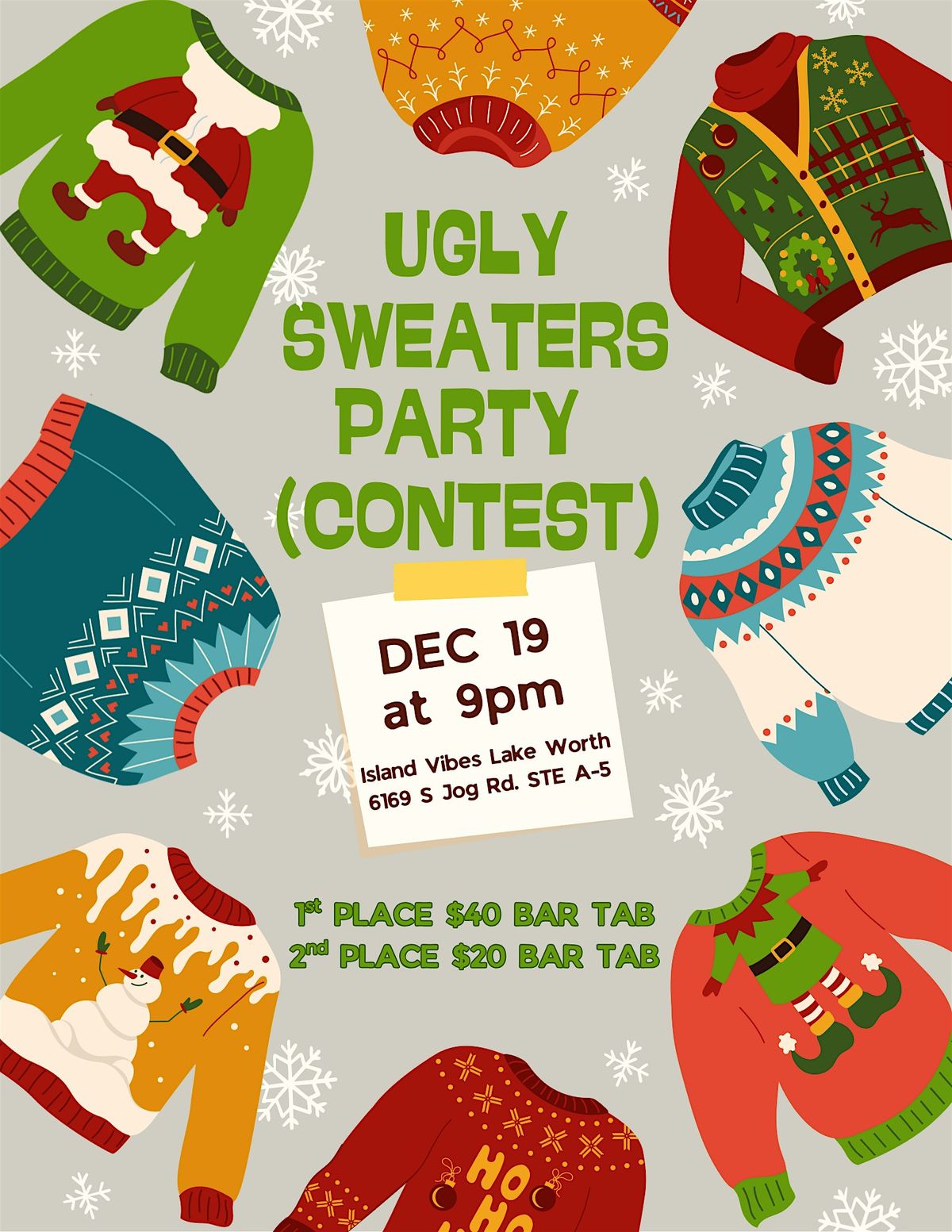 Ugly Christmas Sweater Contest