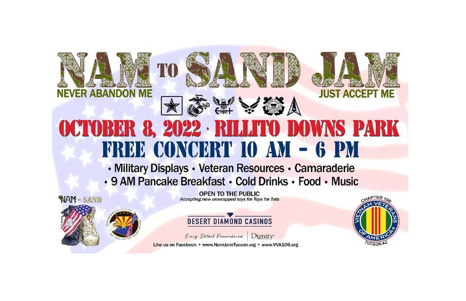 Nam to Sand Jam | Rillito Park Horse Racetrack, Tucson, AZ | October 8 ...