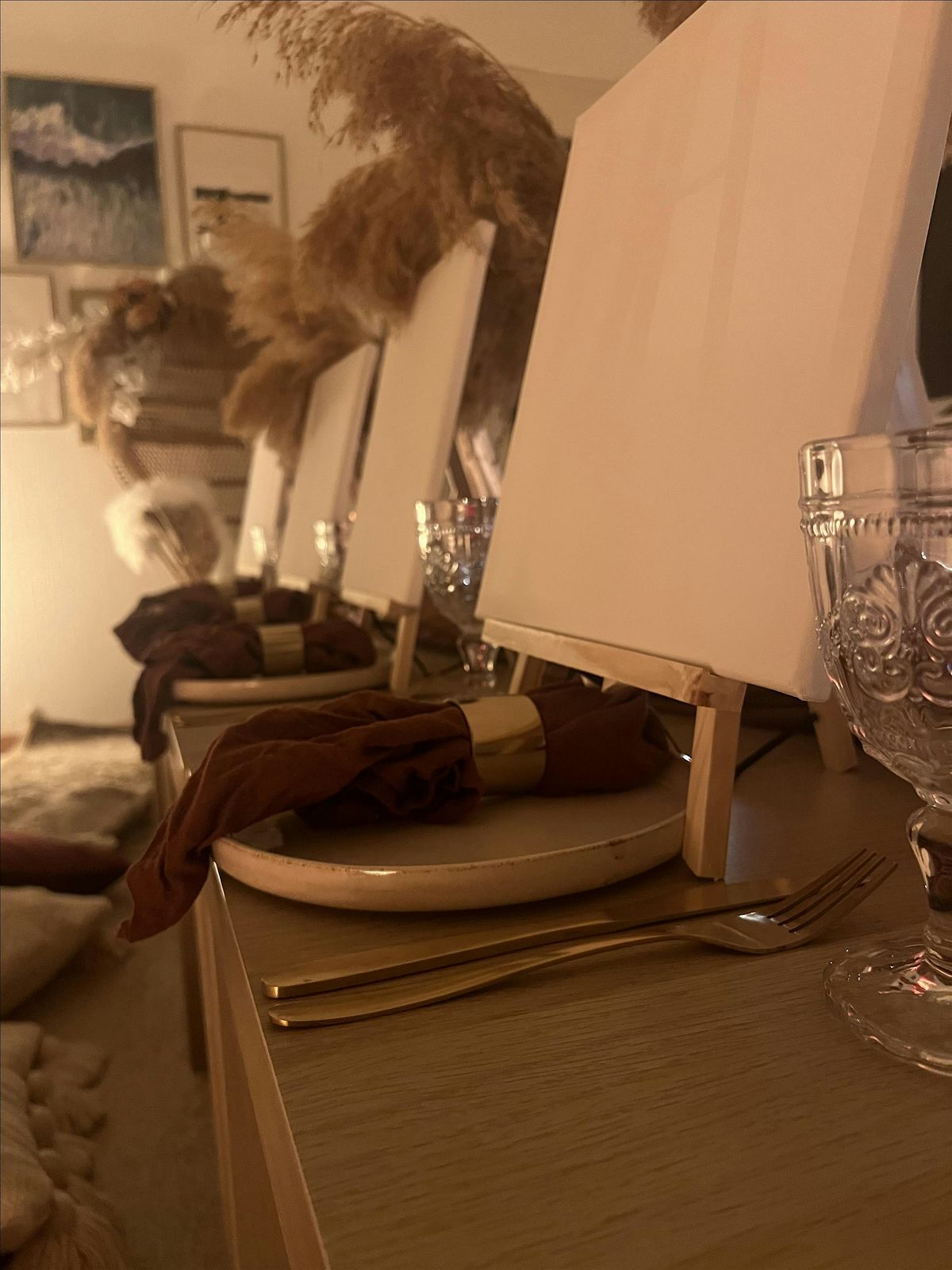 Golden Blush Sisterhood Picnic - Sip, Journal & Paint Night