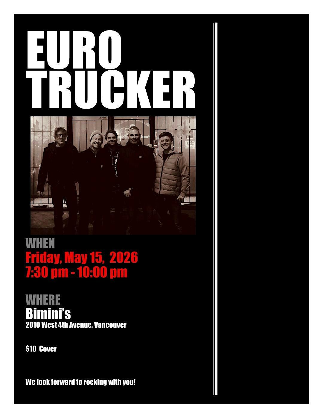 Euro Trucker live music at Biminis