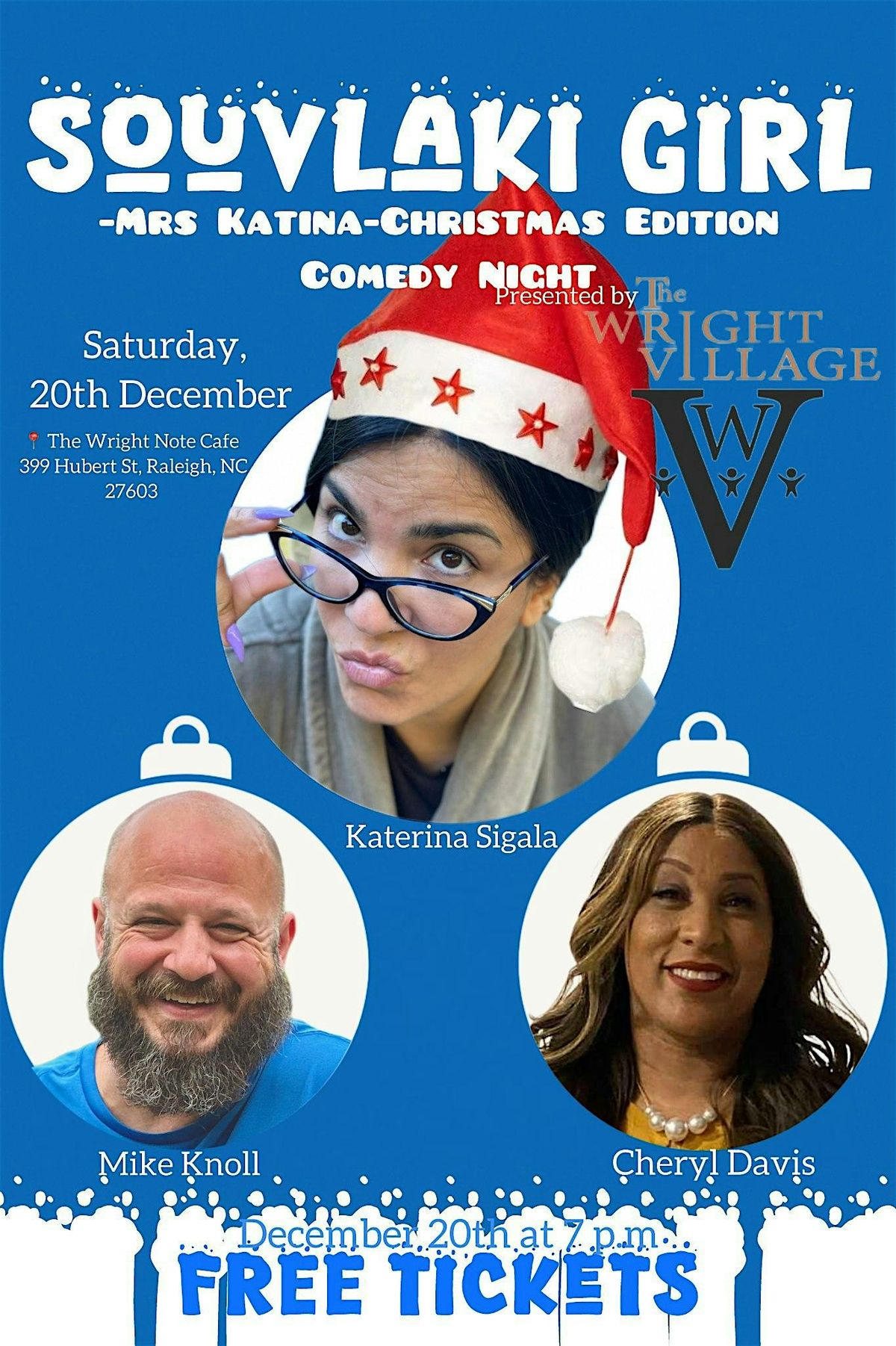 Souvlaki Girl -Mrs Katina- Christmas Edition Comedy Night
