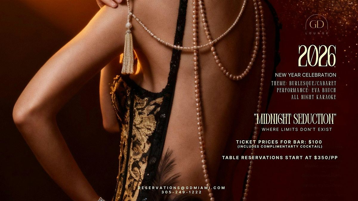 New Year Eve 2026 at GD Lounge