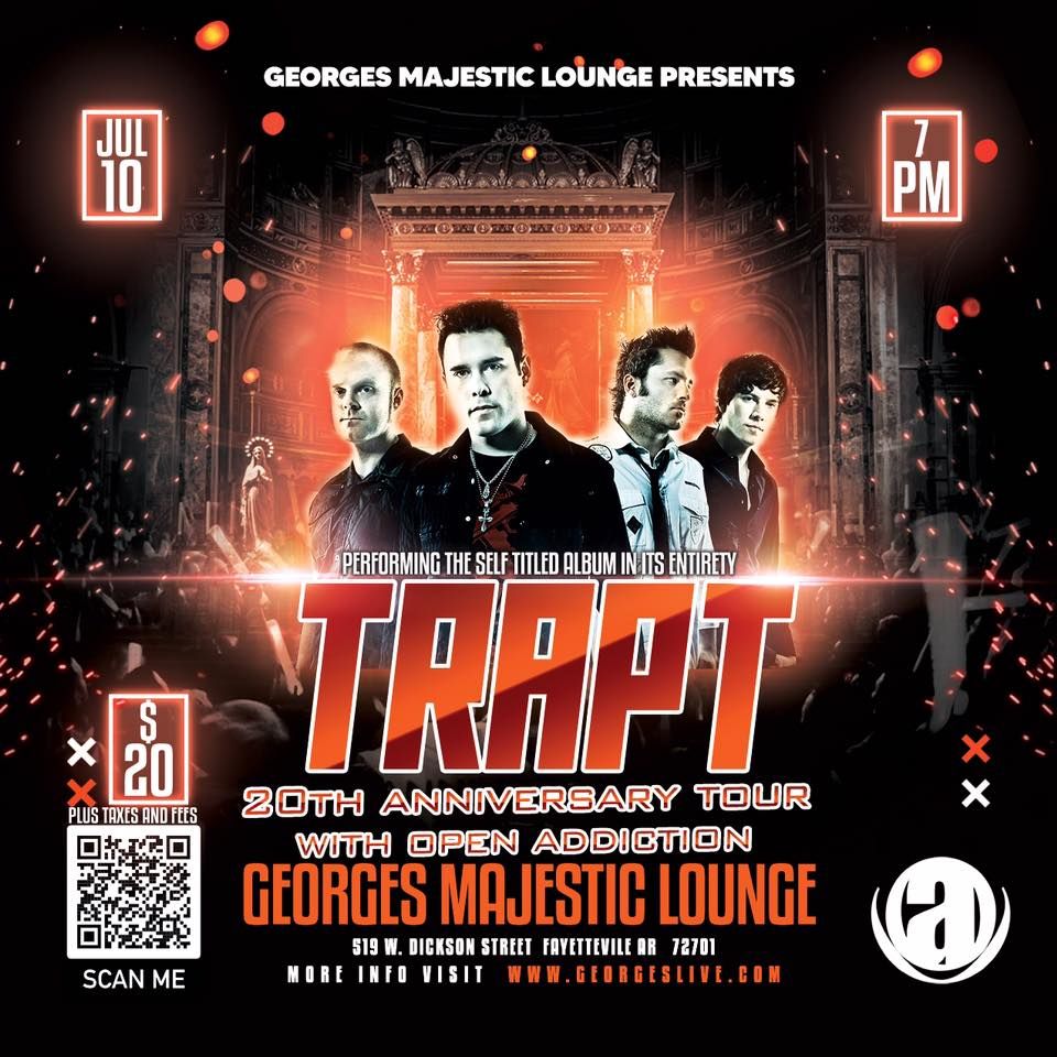 TRAPT w/ Open Addiction At 519 W Dickson St, Fayetteville