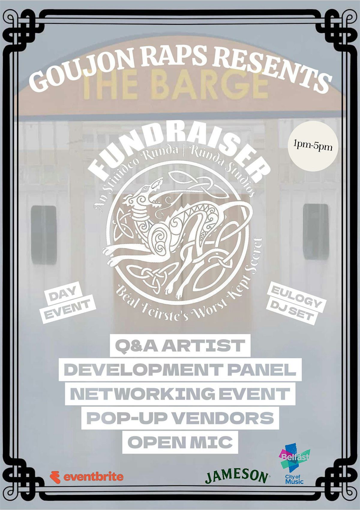 GOUJON RAPS PRESENTS RAP\/HIPHOP FUNDRAISER FOR RUNDA STUDIO