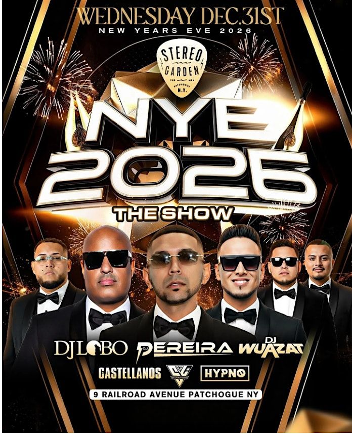 THE GREATEST SHOW \u2013 New Year\u2019s Eve 2026 at Stereo Garden