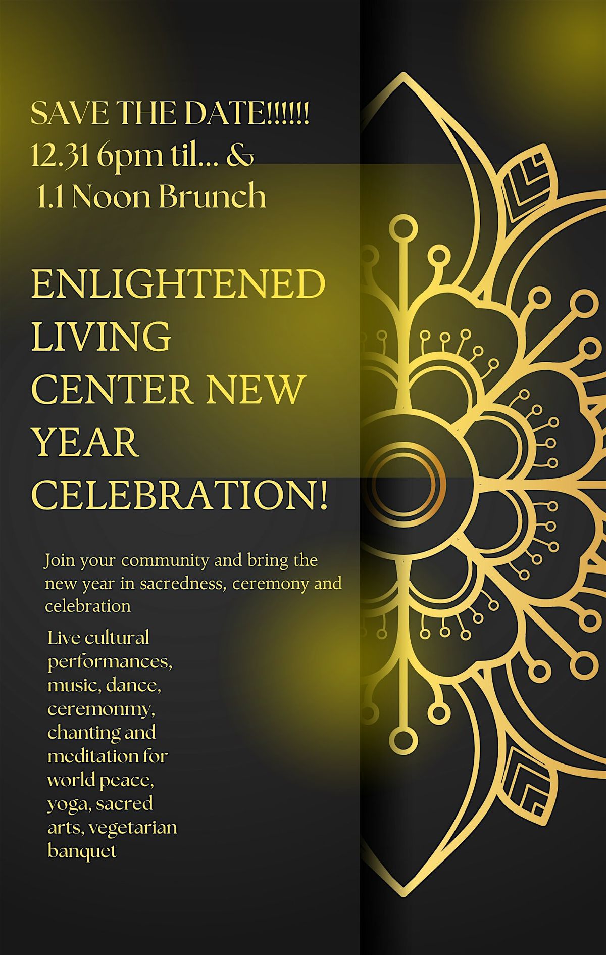Enlightened Living Center New Year Celebration