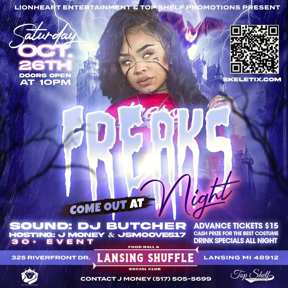 Freaks Come Out At Night - Halloween Bash at Hard Rock Live - Rockford