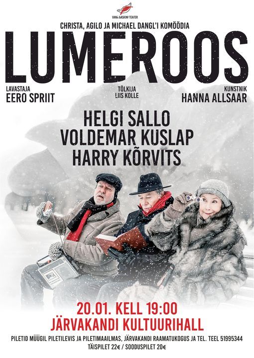 Vana Baskini teatri etendus "Lumeroos" 20.01.22