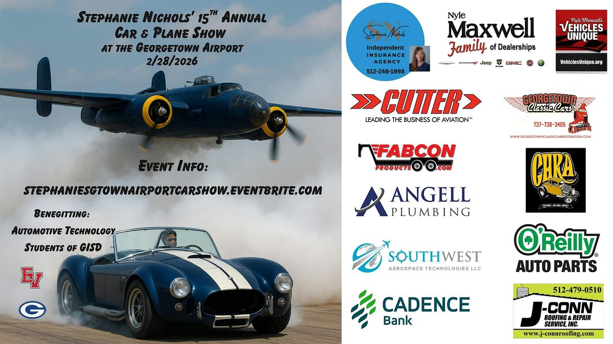 Stephanie Nichols' 15th Annual Car & Plane Show at Georgetown Airport